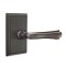 Emtek Wembley Door Handle, Designer Brass, Rectangular Rosette, Oil Rubbed Bronze (US10B) Finish