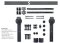 Contents of Yale Expressions Flat Barn Track Hardware with Soft Close
