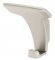 Satin nickel Hafele Wardrobe Hook, 2-3/4" x 1-9/16" x 2-1/16"