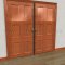 Full Zero #100MS Meeting Stile on Wooden Door Applied