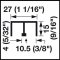 Product Specs for Hafele Double Upper Guide Track