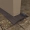 Pemko 252x226 Dark Bronze Anodized with Thermo Seal used with Metal Door