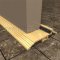 Pemko 252x226 Gold Anodized with Pile Brush Seal