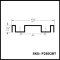 Pemko 280BT Dual Bottom Guide Channel Dimensions