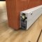 Clear Anodized Automatic Door Bottom #365 Applied to Wooden Interior Door