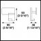 Hafele Wardrobe Hook, 90 x 46 x 90 mm specs