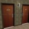 Bathroom Signage applied to Interior Door