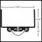 Product specs of NGP 816 U Shaped Door Shoe with Vinyl Seal