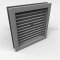 Fire Rated Louver with Fusible Link - Front Profile with Blades Closed