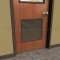Activar 1200A Door Louver installed on wooden door