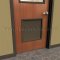Door Louver 600A on Wooden Door