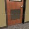 Door Louver 600C on Wooden Door