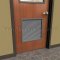 Door Louver 800A1 on a Wooden Door