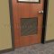 Door Louver 800CORE on a Wooden Door