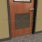 Door Louver 800C on a Wooden Door