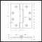 Deltana DTCSB4540SN, Plain Bearing, Standard Weight, Brass Hinge Specs