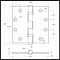 Deltana DTDSB45B, 2 Ball Bearings, Heavy Weight, Brass Hinge Specs