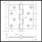Deltana DTDSB4R5-RZ, Plain Bearing, Full Mortised, Brass Hinge Specs