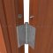 Deltana DT44368, Door Mounted Security Hinge Pin on a Wooden Door