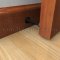 Deltana 3-1/16" Baseboard Door Bumper Applied on Wooden Door 