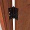 Deltana DTDSB4045, Plain Bearing, Standard Weight, Brass Hinge on a Wooden Door