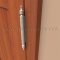 Deltana DTDSUT, Solid Brass, Urn Tip on a Hinge applied to a Wooden Door