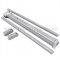 Deltana PDVR36 Push Bar with Vertical Rod in Aluminum Finish