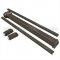 Deltana PDVR36 Push Bar with Vertical Rod in Duro Finish