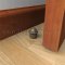 Deltana Round Universal Floor Bumper With Dome Cap Applied