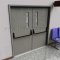 Falcon 1990EO Exit Device in SP35 Finish Applied on Double Doors
