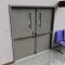 Falcon 24-V-EO in US32D Finish Used in Double Door Application