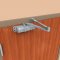 Falcon SC91 Light Duty Overhead Door Closer Regular Arm in 689 finish applied to interior door