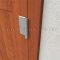 Hager 1253, Half Surface, Single Acting, Steel Hinge on a Wooden Door