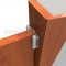 Hager 1303, Full Surface, Double Action Spring Hinge on a Wooden Door