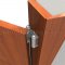 Hager 1303, Full Surface, Double Action Spring Hinge on a Wooden Door