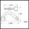 Deltana DTHP70, Solid Brass, Mounted Hinge Pin Stop Specs