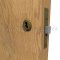 Hager 3902LFIC Mortise Cylinder for LFIC Keyway in US10 Finish applied to Mortise Lock on door