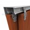 Hager 9614 Bypass Sliding Door Hardware Applied with Wooden Door
