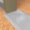NGP 1013 Utility Threshold in MIL Finish applied to floor of door entrance