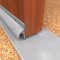 NGP 1015V Door Sweep, 1.1875" Aluminum Casing with Rain Drip and .3125" Vinyl Seal in MIL Finish applied to bottom of door