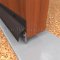 NGP 101V Door Sweep, 1.5" Aluminum Casing with Rain Drip and .5" Vinyl Seal in DKB Finish applied to bottom of door