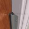 NGP 108N Door Gasket, 1" Aluminum Casing with .5" Neoprene Sponge Seal in Anodized Aluminum Finish applied to frame of door