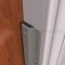 NGP 122N Door Gasket, 1.625" Aluminum Casing with .375" Neoprene Sponge Seal in Anodized Aluminum applied to frame of door