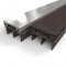  NGP 12T Door Shoe Sweep, Aluminum Track with .6875" Thermoplastic Triple Fin Seals
