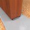 NGP 254P Door Shoe Sweep, Aluminum Track with a .375" Polypropylene Pile Brush Seal in DKB Finish applied to bottom of door
