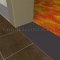 NGP 400 Carpet Divider applied between carpet and tile