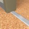 NGP 410 Utility Threshold in MIL Finish applied to floor of door entrance