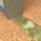 NGP 426 Utility Threshold in BR Finish applied to floor of door entrance