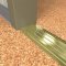 NGP 513 Utility Threshold in BR Finish applied to floor of door entrance