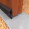 NGP 675 Door Sweep, 1" Aluminum with Snap-On Cover and .4375" Nylon Brush in DKB Finish applied to bottom of door